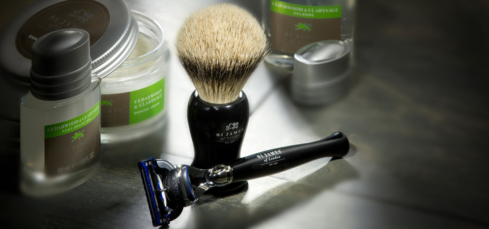 Cedarwood & Clarysage Shave Cream Tub (4295719747638)