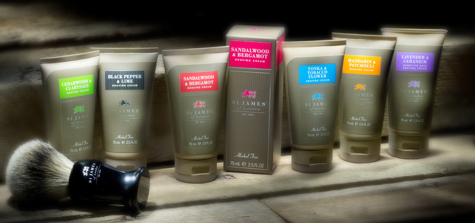 Mandarin & Patchouli Shave Cream Travel Tube (4434961104950)