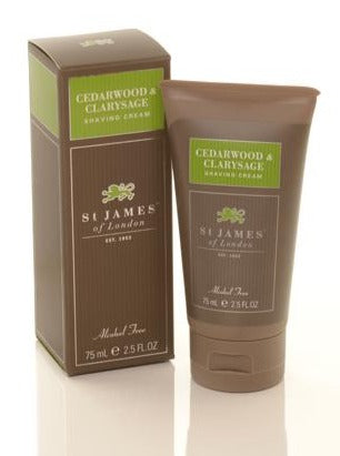 Cedarwood & Clarysage Shave Travel Tube (4295628259382)