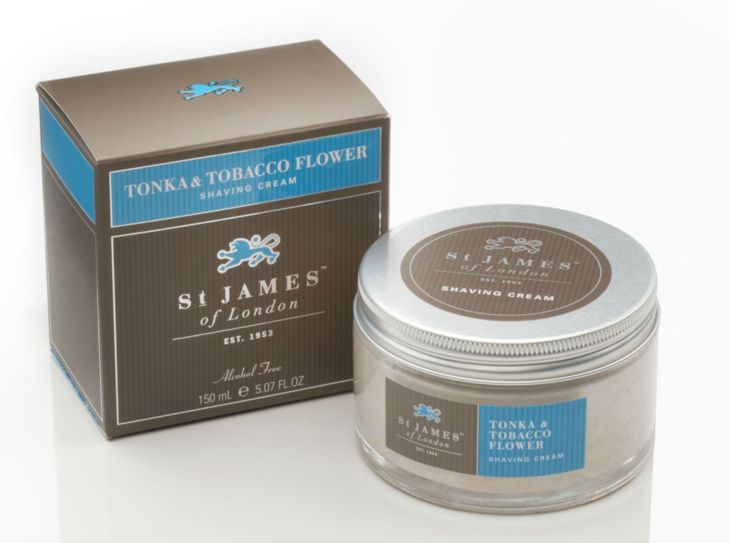 Tonka & Tabacco Flower Shave Cream Jar (4435859537974)